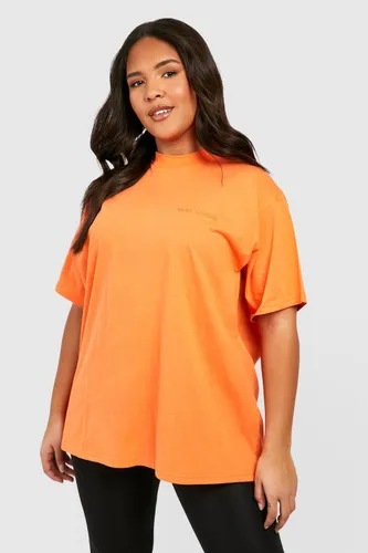 Womens Plus Dsgn Studio Oversized T-Shirt - Orange - 16, Orange