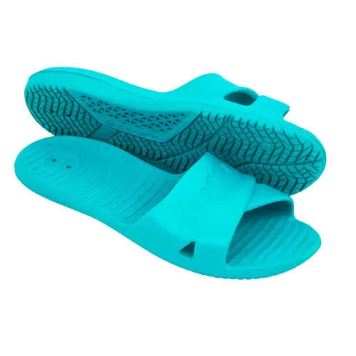 Women's Pool Sandals Slap 100 Basic Sea Blue