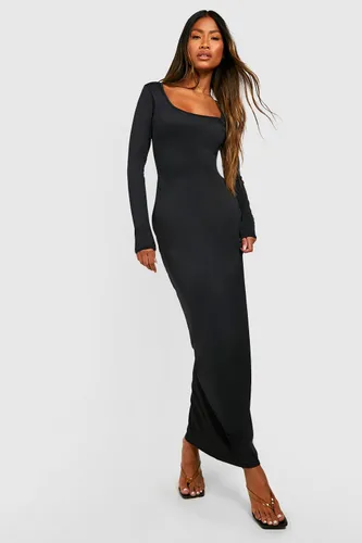 Womens Premium Sculpt Scoop Neck Maxi Dress - Black - 16, Black