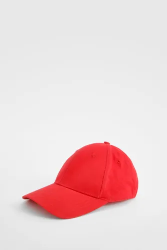 Womens Red Baseball Cap - One Size, Red