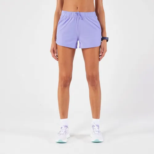 Women's Running & Trail Running Breathable Shorts Kiprun Run 500 Dry-purple