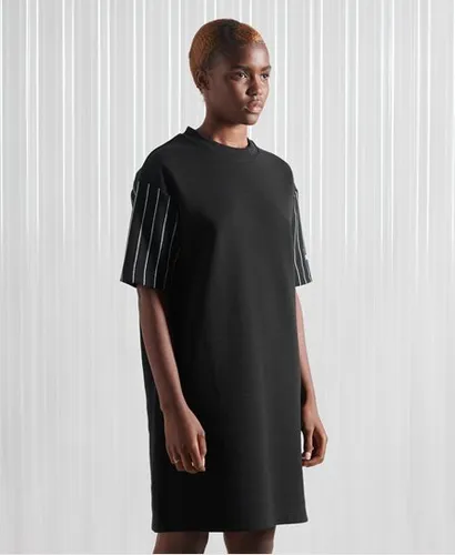 Women's Sdx Limited Edition Sdx Heavy T-Shirt Dress Light Grey / Black Stripe