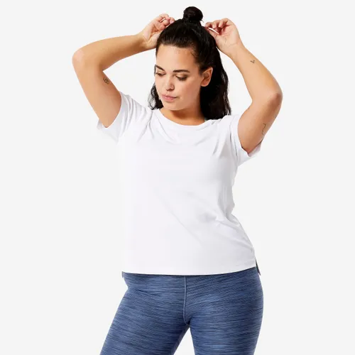 Women's Short-sleeved Cardio Fitness T-shirt - White