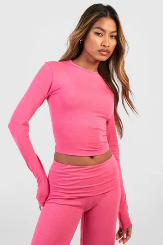 Womens Soft Touch Long Sleeve Tshirt - Pink - 6, Pink