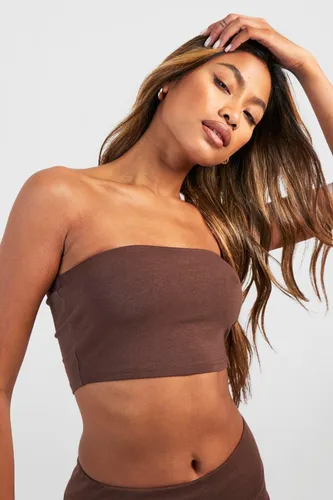 Womens Soft Touch Tube Top - Brown - 10, Brown