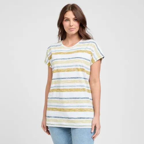 Women's Sora Organic Stripe T-Shirt - Cream, Cream