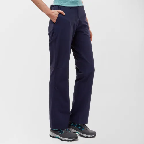 Women's Stretch Roll-Up Trousers, Navy