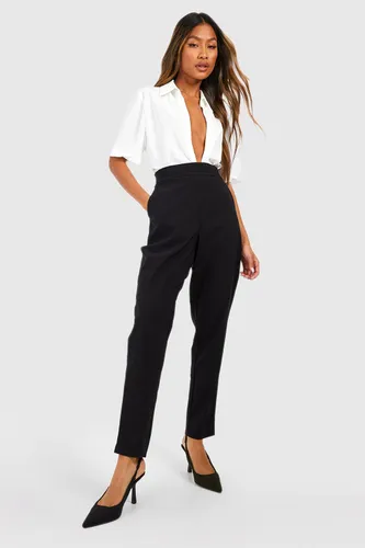 Womens Super Stretch Tapered Tailored Trouser - Black - 12, Black