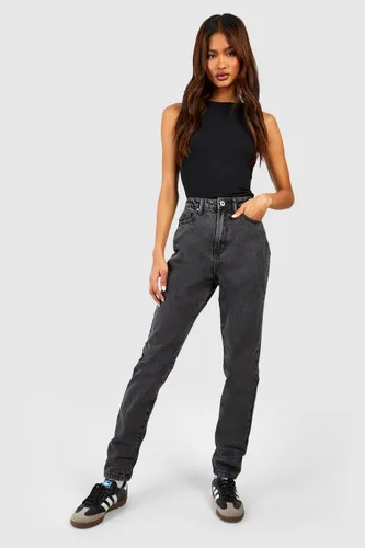 Womens Tall Basics High Waisted Mom Jeans - Black - 16, Black