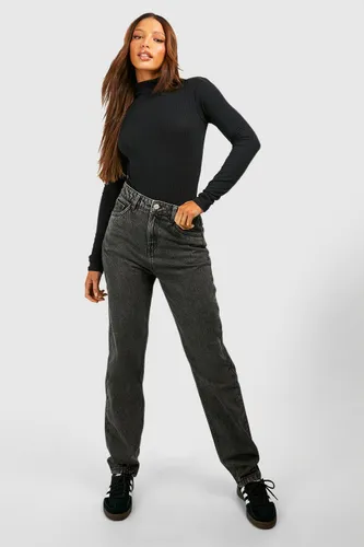 Womens Tall Dark Grey Slim Leg Jeans - 6, Grey