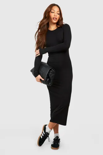 Womens Tall Premium Super Soft Midaxi Dress - Black - 6, Black