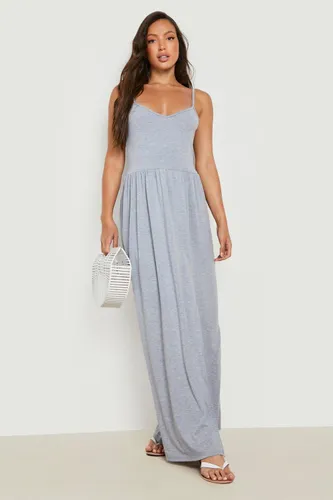 Womens Tall Slit Leg Jersey Maxi Dress - Grey - 6, Grey