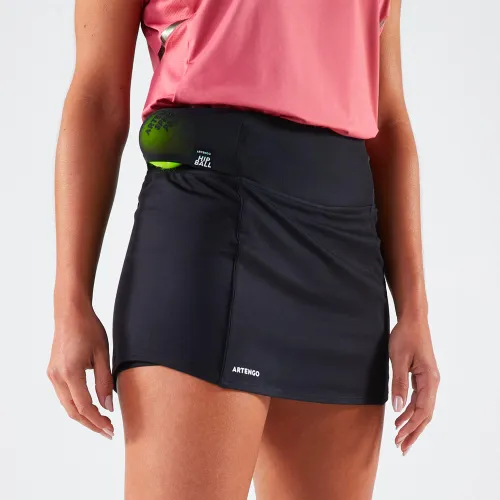 Women's Tennis Dry Hip Ball Skirt - Black
