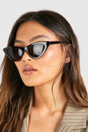 Womens Tortoise Cat Eye Sunglasses - Black - One Size, Black