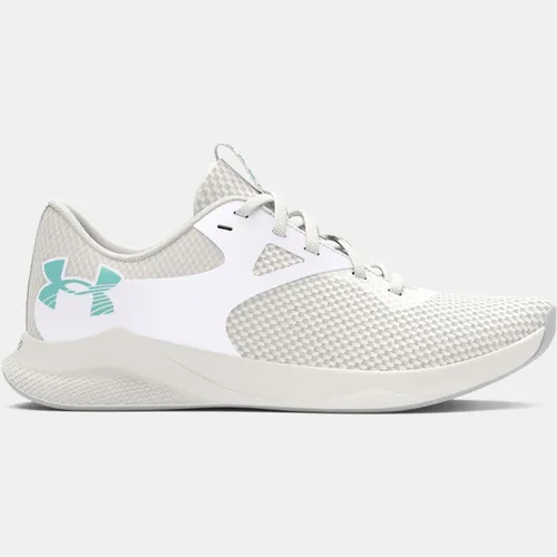 Women's  Under Armour  Charged Aurora 2 Training Shoes White / White Clay / Radial Turquoise