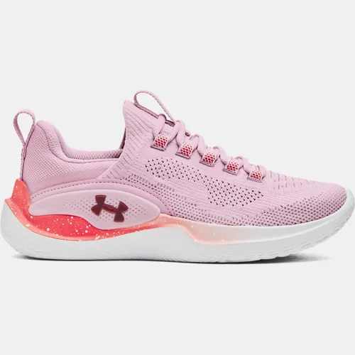 Women's  Under Armour  Flow Dynamic Training Shoes Pink Shadow / Venom Red / Deep Red
