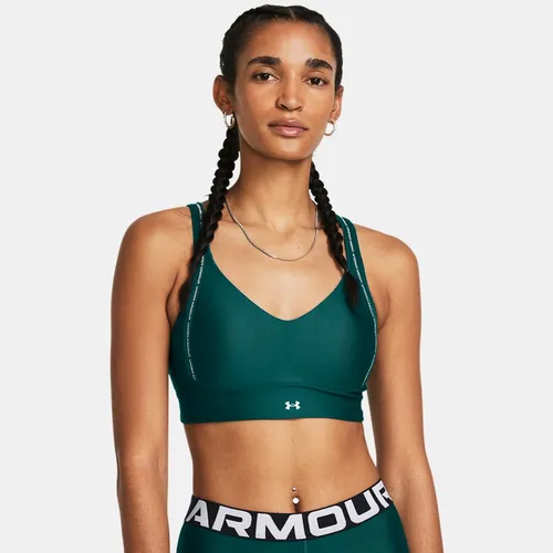 Women's  Under Armour  Infinity 2.0 Low Strappy Sports Bra Hydro Teal / White