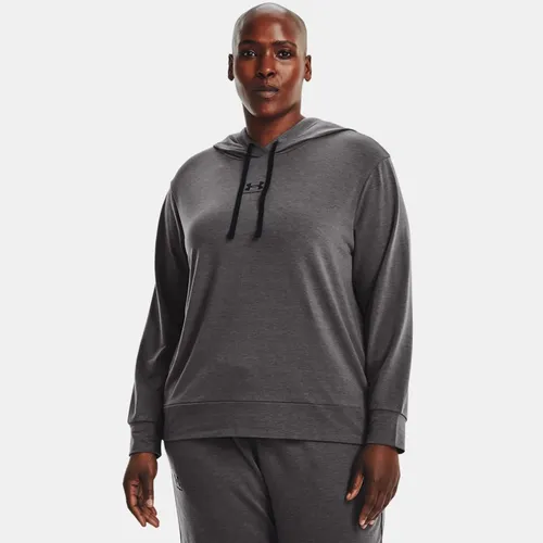 Women's  Under Armour  Rival Terry Hoodie Jet Gray / Mod Gray / Black