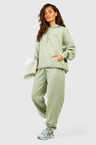 Womens Warddressing Gown Essentials Slogan Oversized Jogger - Green - S, Green