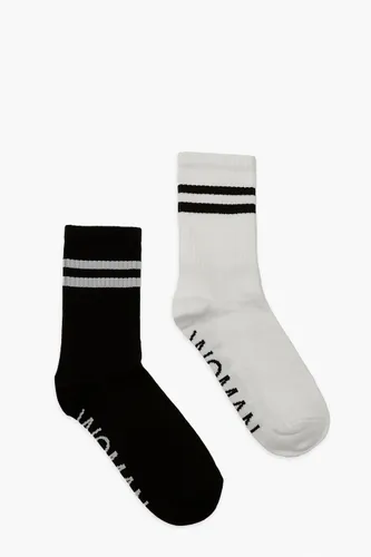 Womens Woman Sports Socks 2 Pack - Grey - One Size, Grey