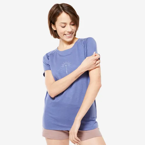 Women's Yoga Organic Cotton/lyocell T-shirt - Blue