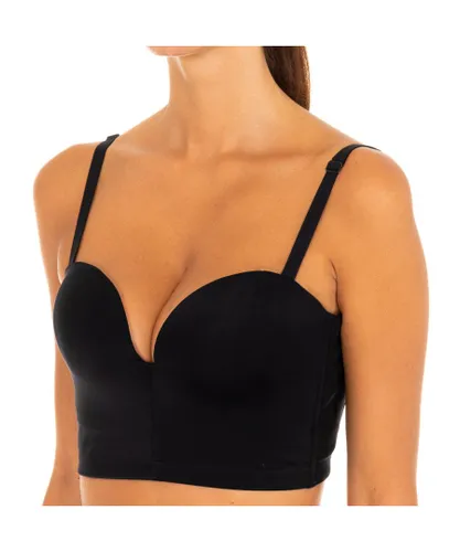 Wonderbra Womens Push up bra with underwire and adjustable straps W08KZ women - Black Polyamide