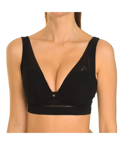 Wonderbra Womens Removable Bralette Bra with cups and underwires W09PU woman - Black
