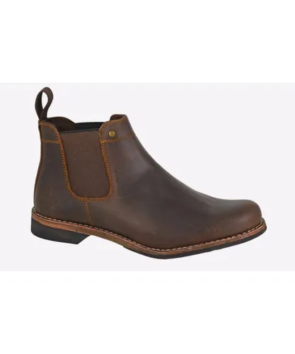 Woodland Oslo Gusset Leather Mens - Brown