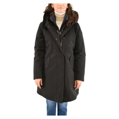 Woolrich , 3-in-1 Military Down Parka ,Black female, Sizes:
