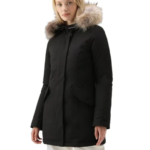 Woolrich , Arctic Parka in Urban Touch with Detachable Fur ,Black female, Sizes:
