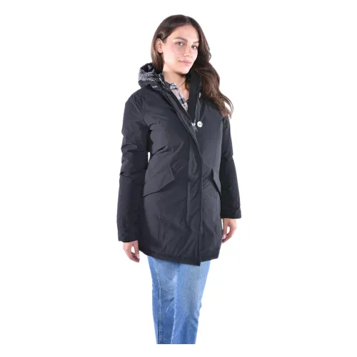 Woolrich , Arctic Parka - Luxury Urban Touch Fabric ,Black female, Sizes: