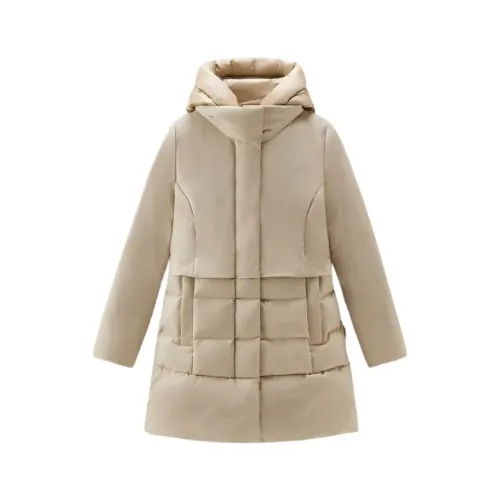 Woolrich , Beige Luxe Puffy 2in1 Parka Coats ,Beige female, Sizes: