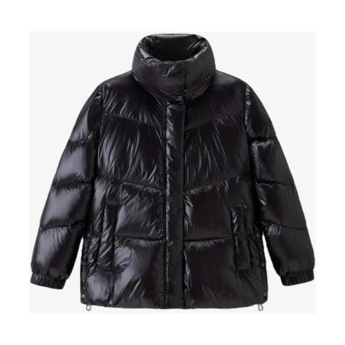 Woolrich , Black Puffer Jacket for Women ,Black female, Sizes: