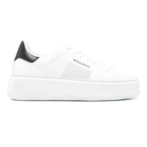 Woolrich , Chunky Court Sneakers ,White female, Sizes: