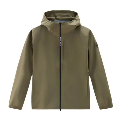 Woolrich , Green Two-Layer Gubbino Jacket ,Green male, Sizes: