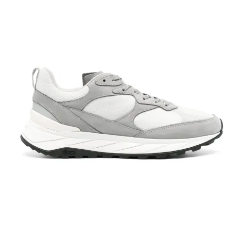 Woolrich , Grey Sneakers Panelled Design Almond Toe ,Gray male, Sizes: