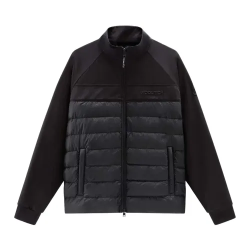 Woolrich , Hybrid Soft Shell Jacket ,Black male, Sizes:
