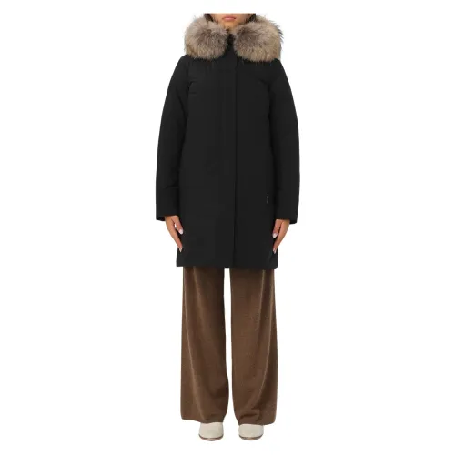 Woolrich , Luxury Boulder Parka Jacket ,Black female, Sizes: