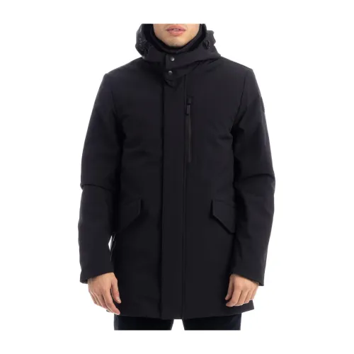 Woolrich , Stylish Coats for Men and Women ,Blue male, Sizes: