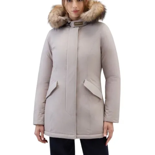Woolrich , Urban Touch Duck Down Coat ,Beige female, Sizes: