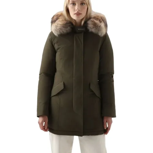 Woolrich , Urban Touch Duck Down Coat ,Green female, Sizes: