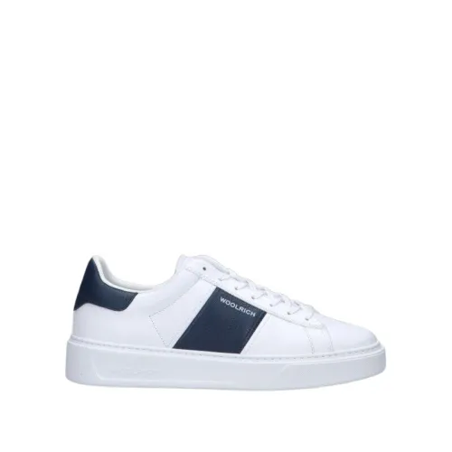 Woolrich , White Flat Sneakers Trendy Leather ,White male, Sizes: