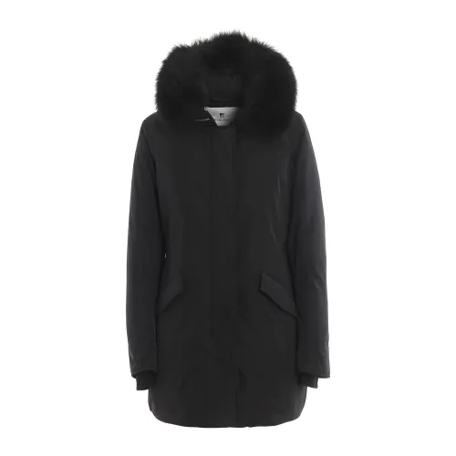 Woolrich , Winter Parka Jacket ,Black female, Sizes: