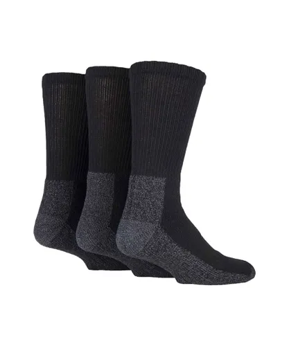 Workforce Work Force - Mens 3 Pack Heavy Duty Socks for Steel Toe Boots - Multicolour Cotton