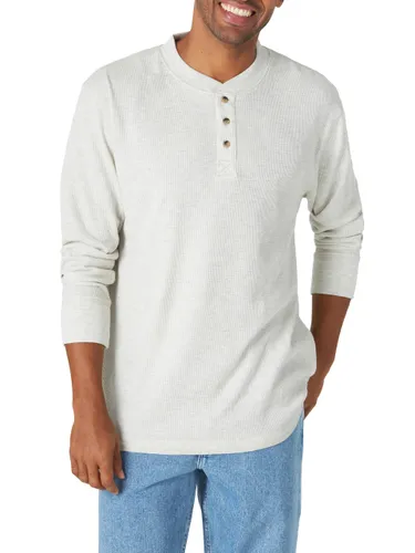 Wrangler Authentics Men's Long Sleeve Waffle Henley Shirt