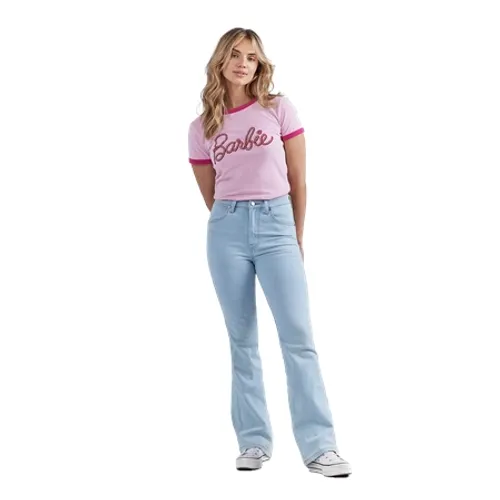 Wrangler Barbie Slim Ringer T-Shirt - Barbie Pink