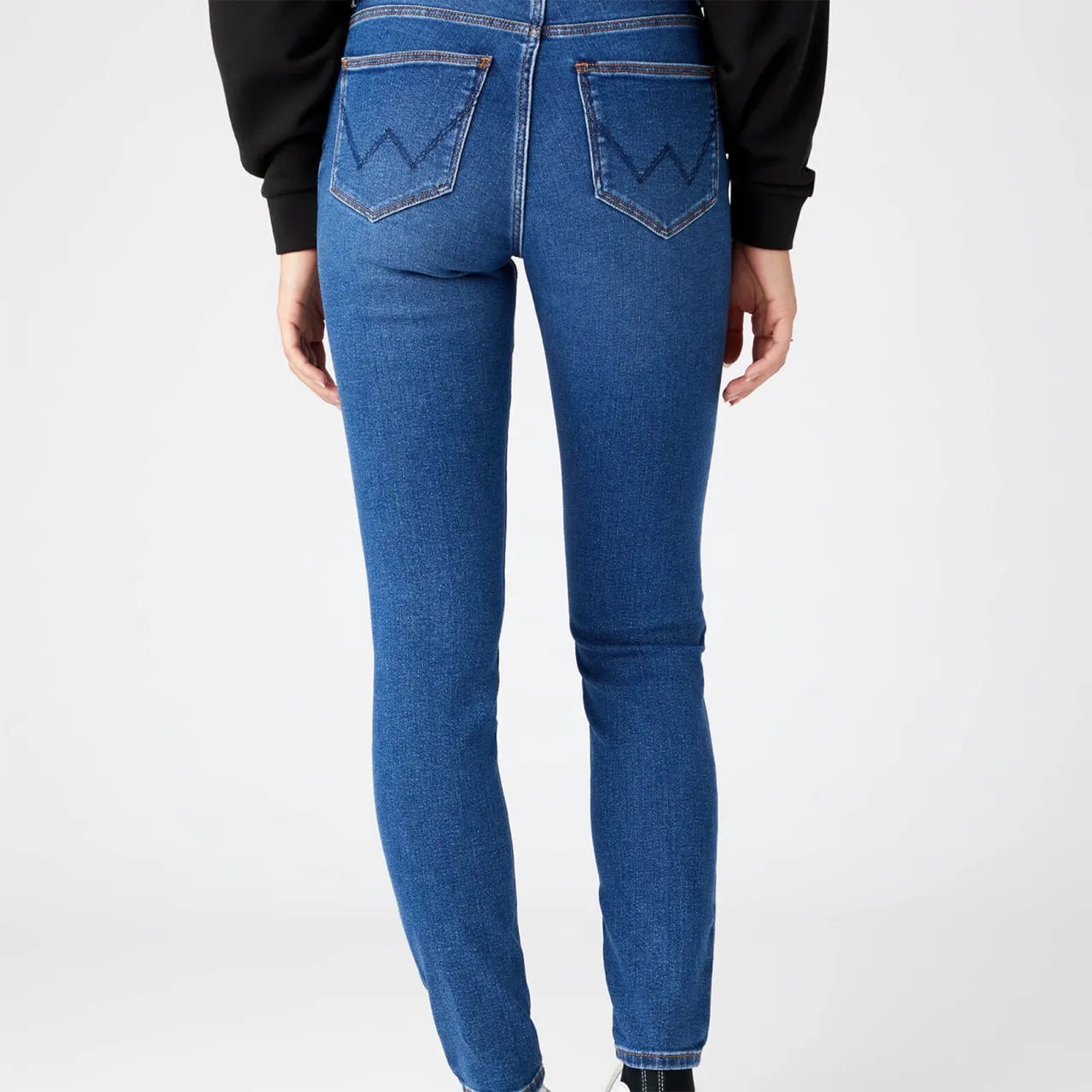 Wrangler High-Rise Skinny Denim-Blend Jeans