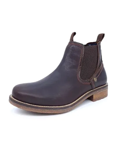 Wrangler Hill Chelsea Leather Dark Brown Mens Boots