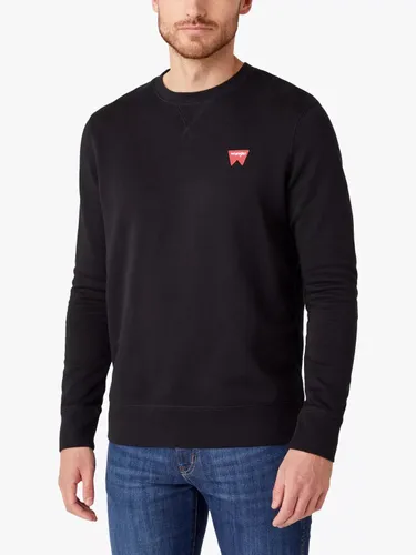 Wrangler Logo Crew Sweatshirt - Black - Male