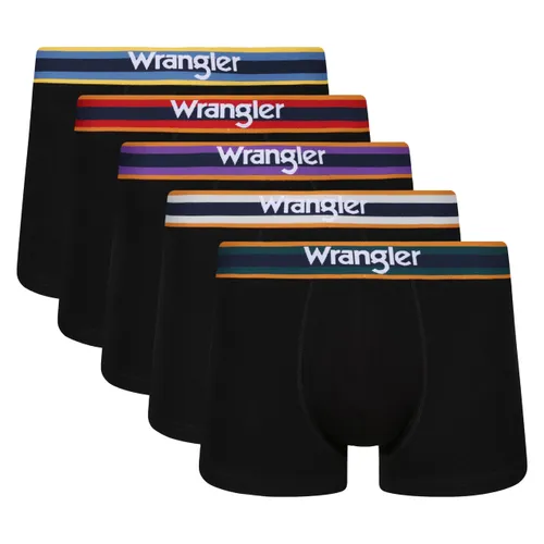 WRANGLER Men's Boxer Shorts in Black| Soft Touch Cotton